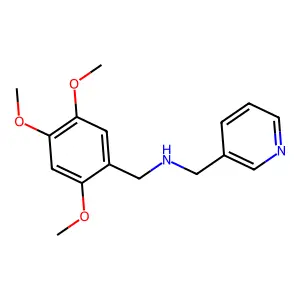 Pyridin-3-ylmethyl-(2,4,5-trimethoxy-benzyl)-amine structure