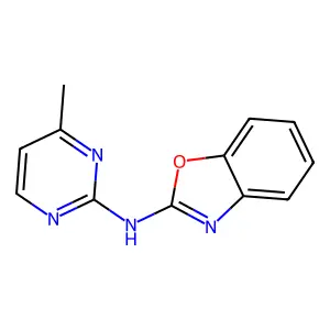 N-(4-methylpyrimidin-2-yl)-1,3-benzoxazol-2-amine structure