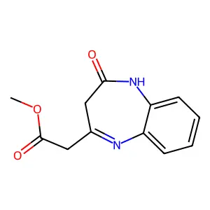 methyl (2-oxo-2,3-dihydro-1H-1,5-benzodiazepin-4-yl)acetate structure