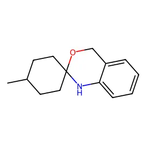 4'-Methyl-1,4-dihydrospiro[3,1-benzoxazine-2,1'-cyclohexane] structure
