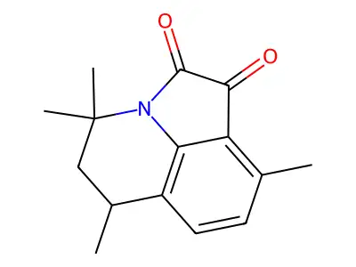 4,4,6,9-Tetramethyl-5,6-dihydro-4H-pyrrolo[3,2,1-ij]quinoline-1,2-dione structure