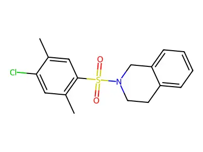 2-(4-Chloro-2,5-dimethylbenzenesulfonyl)-1,2,3,4-tetrahydroisoquinoline structure