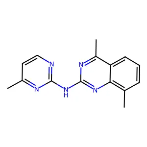 4,8-dimethyl-N-(4-methylpyrimidin-2-yl)quinazolin-2-amine structure