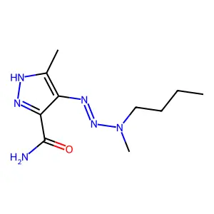 1H-Pyrazole-3-carboxamide, 4-(3-butyl-3-methyl-1-triazenyl)-5-methyl- structure