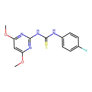 1-(4,6-Dimethoxypyrimidin-2-yl)-3-(4-fluorophenyl)thiourea structure