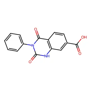 2,4-Dioxo-3-phenyl-1,2,3,4-tetrahydroquinazoline-7-carboxylic acid structure