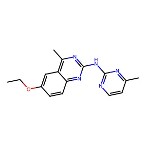 6-ethoxy-4-methyl-N-(4-methylpyrimidin-2-yl)quinazolin-2-amine structure