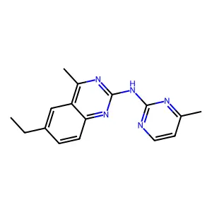 6-ethyl-4-methyl-N-(4-methylpyrimidin-2-yl)quinazolin-2-amine structure