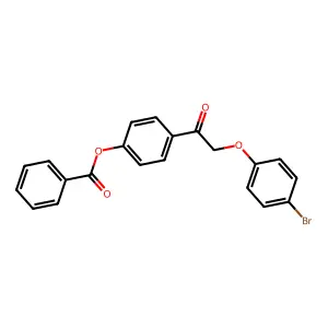 [4-[2-(4-Bromophenoxy)acetyl]phenyl] benzoate structure
