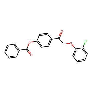 [4-[2-(2-Chlorophenoxy)acetyl]phenyl] benzoate structure