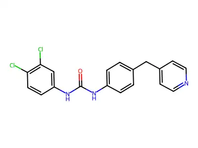 1-(3,4-Dichlorophenyl)-3-[4-(pyridin-4-ylmethyl)phenyl]urea structure
