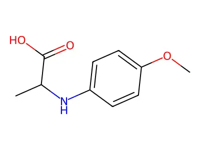 2-(4-Methoxy-phenylamino)-propionic acid structure