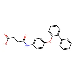 4-Oxo-4-[4-(2-phenylphenoxy)anilino]butanoic acid structure