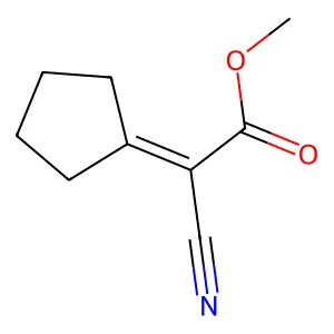 Methyl cyano(cyclopentylidene)acetate structure