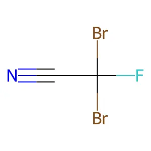 Dibromo fluoroacetonitrile structure