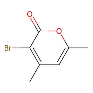 3-Bromo-4,6-dimethyl-2H-pyran-2-one structure