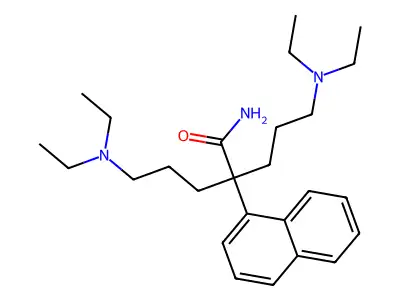 1-Naphthaleneacetamide, alpha,alpha-bis(3-(diethylamino)propyl)- structure