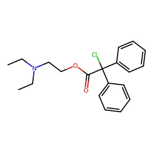 2-(Diethylamino)ethyl 2-chloro-2,2-diphenylacetate structure