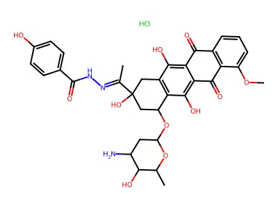 Benzoic acid, 4-hydroxy-, [1-[4-[(3-amino-2,3,6-trideoxy-.alpha. structure