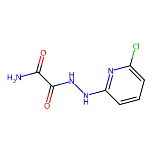 2-[2-(6-Chloropyridin-2-yl)hydrazinyl]-2-oxoacetamide structure