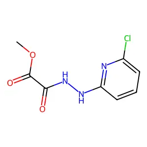Methyl 2-[2-(6-chloropyridin-2-yl)hydrazinyl]-2-oxoacetate structure