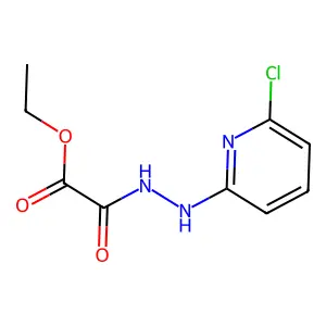 Ethyl [2-(6-chloropyridin-2-yl)hydrazinyl](oxo)acetate structure
