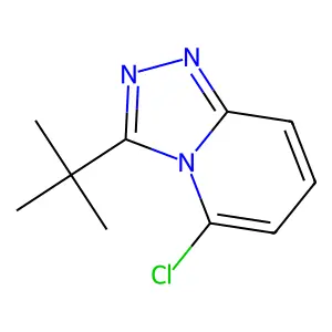 5-Chloro-3-(1,1-dimethylethyl)-1,2,4-triazolo(4,3-a)pyridine structure