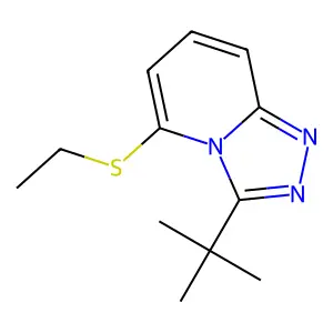 3-tert-Butyl-5-(ethylsulfanyl)[1,2,4]triazolo[4,3-a]pyridine structure