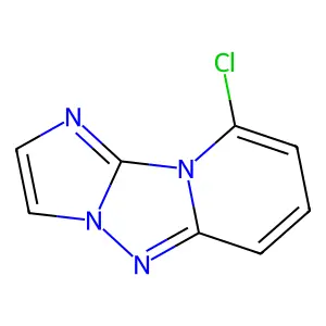 9-Chloroimidazo(2',1':5,1)(1,2,4)triazolo(4,3-a)pyridine structure