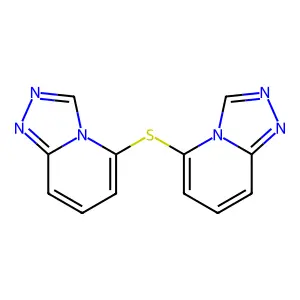 5,5'-Sulfanediyldi([1,2,4]triazolo[4,3-a]pyridine) structure