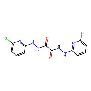 N~1~,N~2~-Bis(6-chloropyridin-2-yl)ethanedihydrazonic acid structure