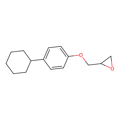 ((4-Cyclohexylphenoxy)methyl)oxirane structure
