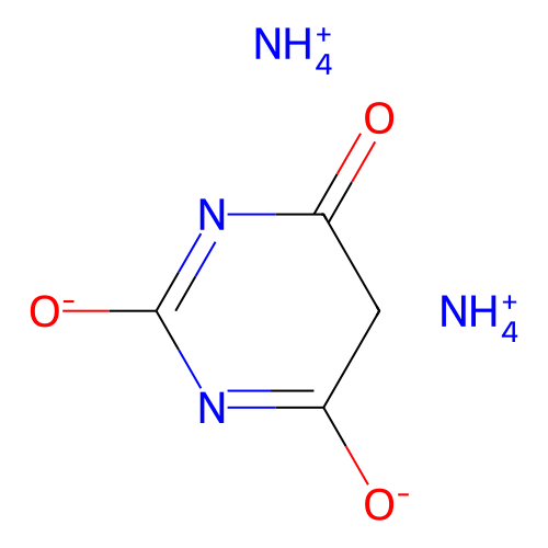 Ammonium barbiturate structure