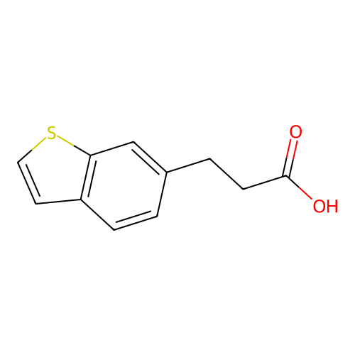 3-(Benzo(b)thien-6-yl)propionic acid structure