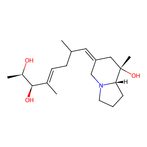 Pumiliotoxin B structure