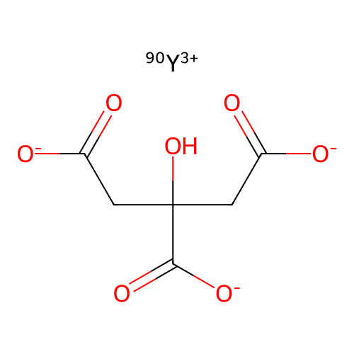 Yttrium citrate Y-90 structure