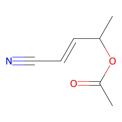 2-Pentenenitrile, 4-(acetyloxy)-, (Z)- structure