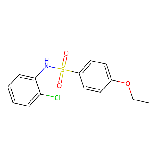 N-(2-chlorophenyl)-4-ethoxybenzenesulfonamide structure