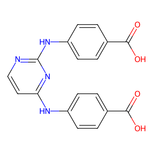 4,4'-(嘧啶-2,4-二基二亚氨基)二苯甲酸 structure