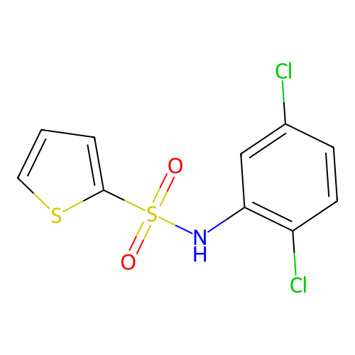 N-(2,5-dichlorophenyl)thiophene-2-sulfonamide structure