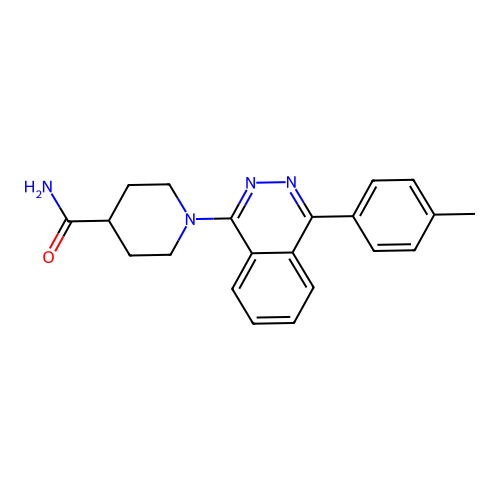1-[4-(4-Methylphenyl)phthalazin-1-yl]piperidine-4-carboxamide structure