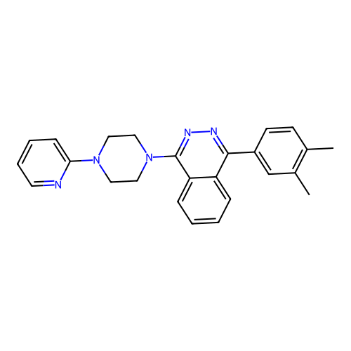 1-(3,4-Dimethylphenyl)-4-(4-(pyridin-2-yl)piperazin-1-yl)phthalazine structure