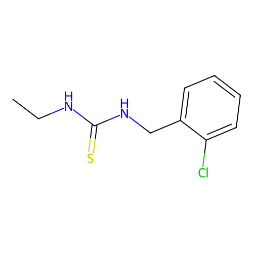 1-[(2-Chlorophenyl)methyl]-3-ethylthiourea structure