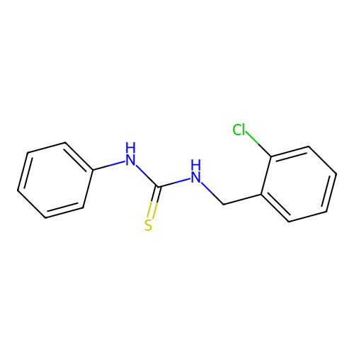 1-(2-Chlorobenzyl)-3-phenylthiourea structure