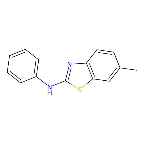 6-methyl-N-phenyl-1,3-benzothiazol-2-amine structure