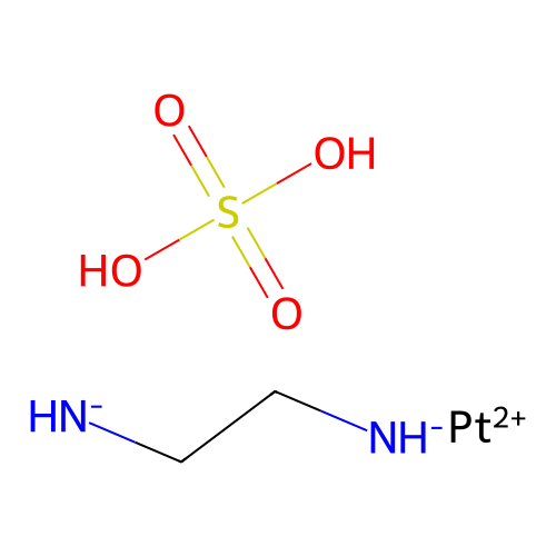 2-Azanidylethylazanide;platinum(2+);sulfuric acid structure