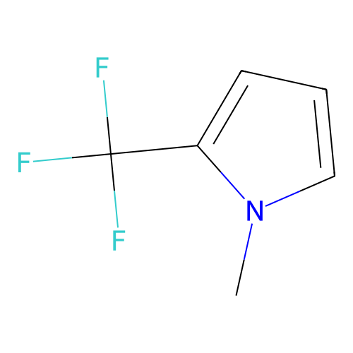 Pyrrole, 1-methyl-2-(trifluoromethyl)- structure