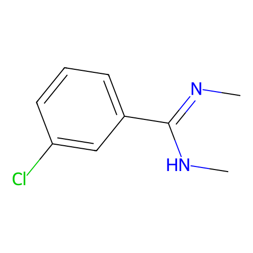 3-chloro-N,N'-dimethylbenzenecarboximidamide structure