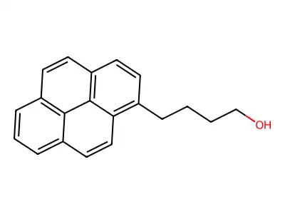 1-Pyrenebutanol structure