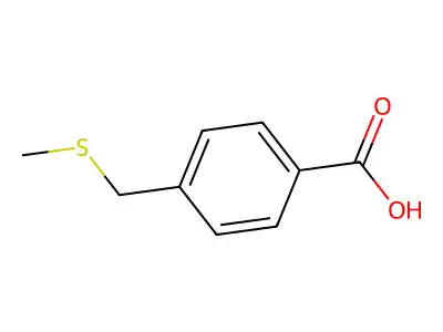 4-[(Methylsulfanyl)methyl]benzoic acid structure